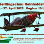 Einladung zur Flugschau des MFC Reinholdshain 26. bis 27.4 2025